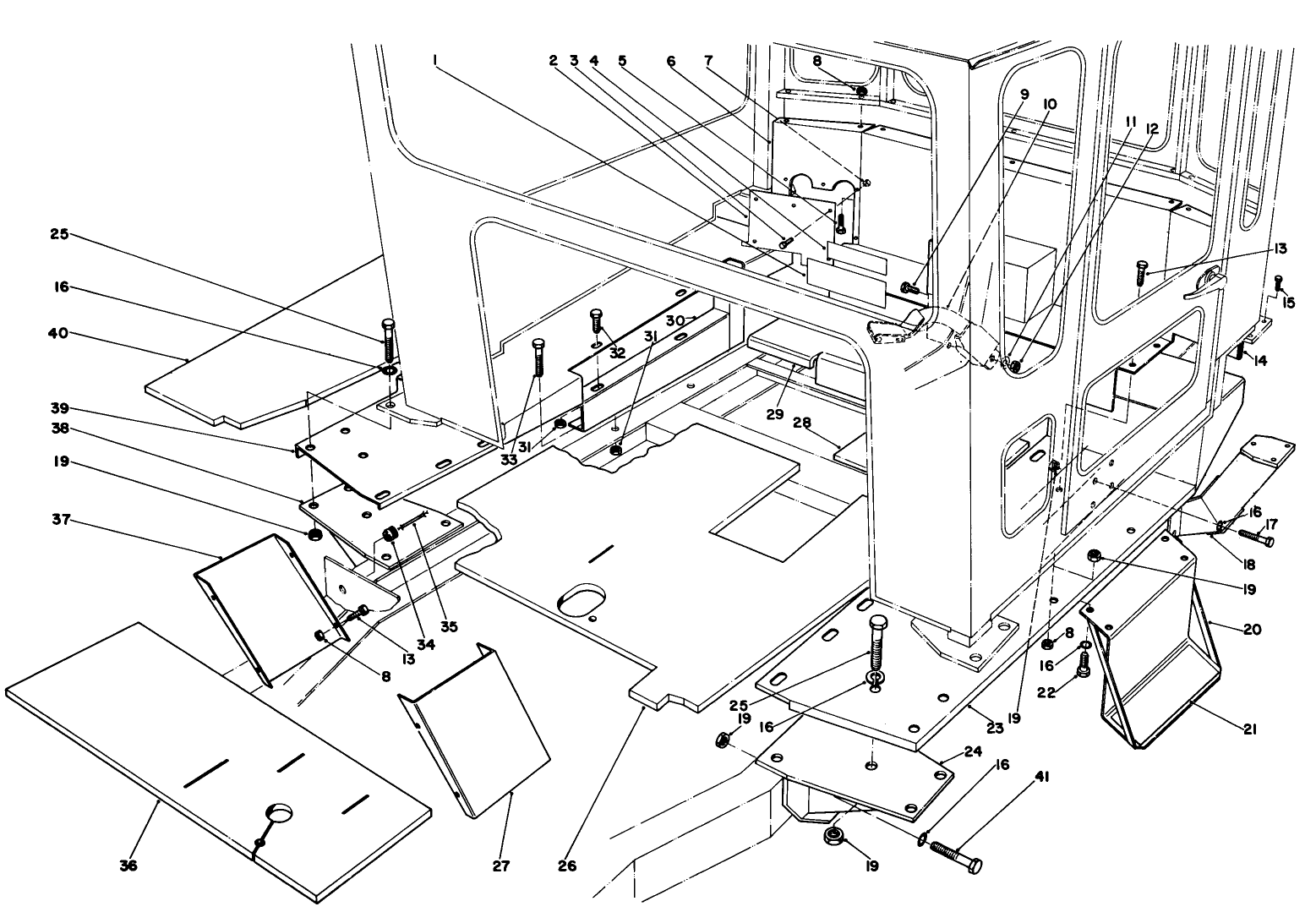Cab Mounting Kit No. 70157 (optional)