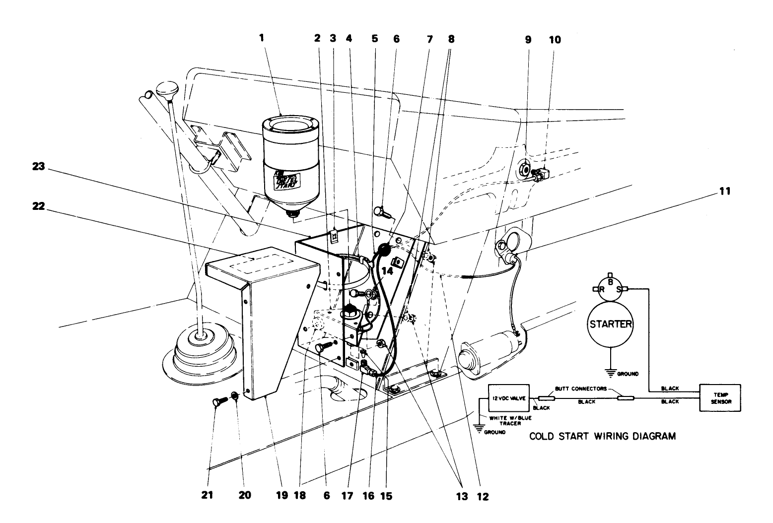 Cold Start Kit Model No. 44-0400 (optional) (without Cab)