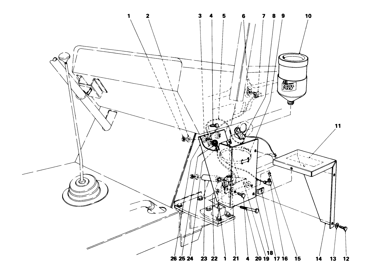 Cold Start Kit Model No. 44-0400 (continued) (with Cab Installed)