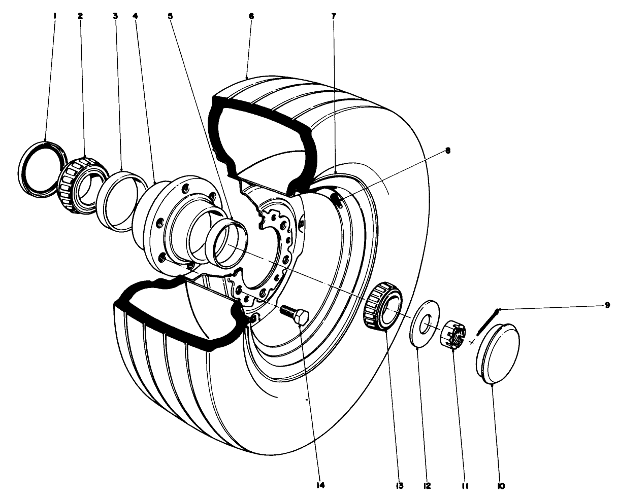 Front Wheel And Tire 9.5 L-14