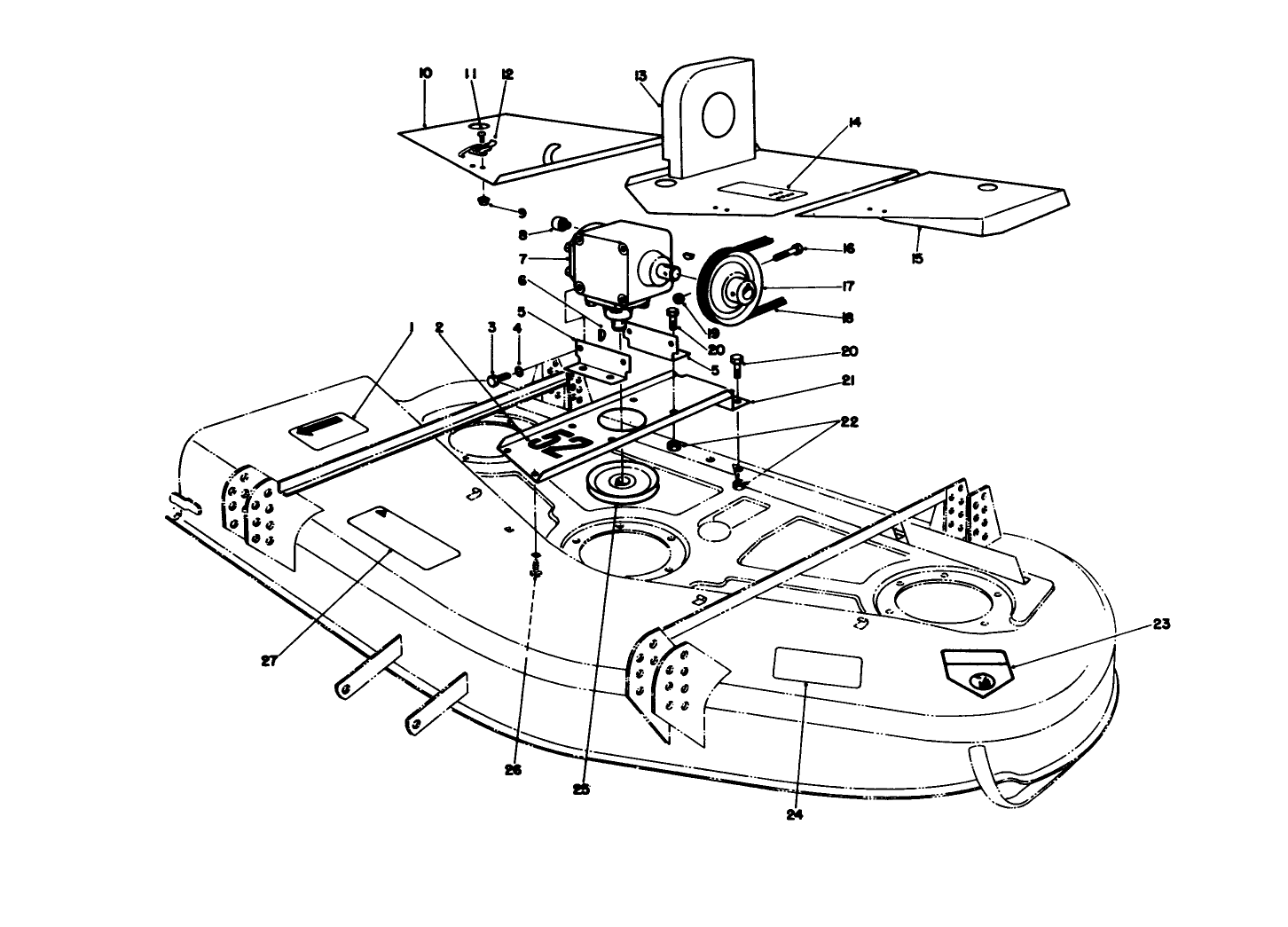 Cutting Unit Covers & Gear Box Assembly