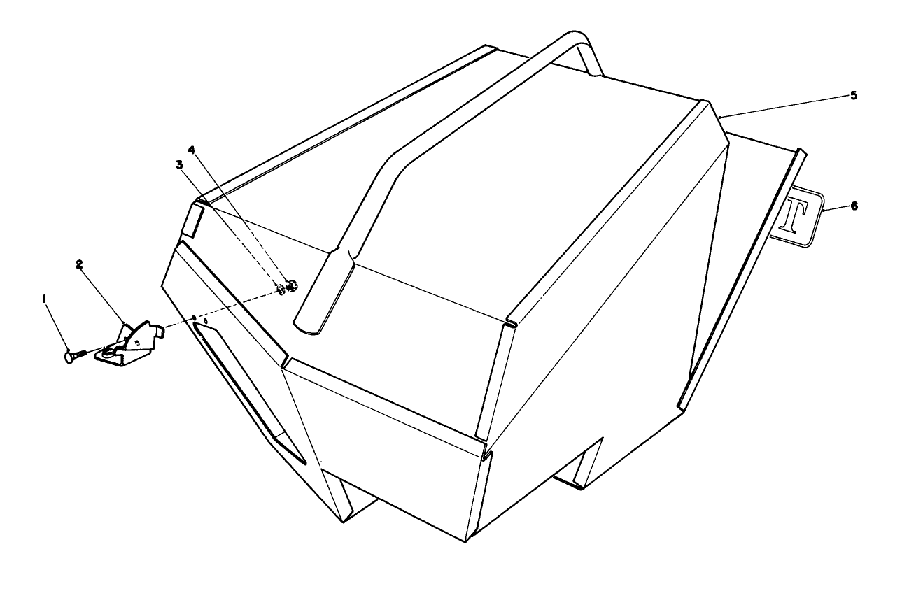 Steel Grass Catcher (model 22099) (optional)