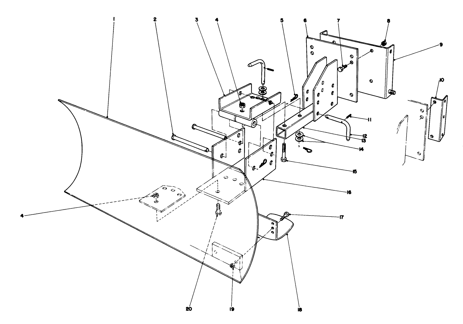 Grader Blade Assembly Model 59099 (optional)