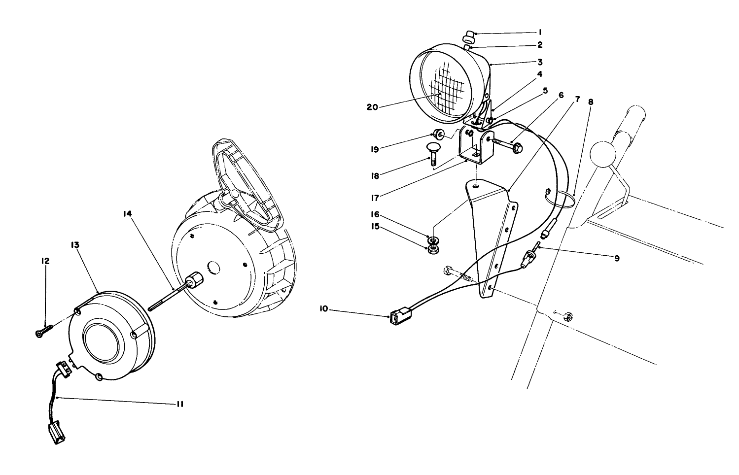 Light Kit No. 54-9821 (optional)