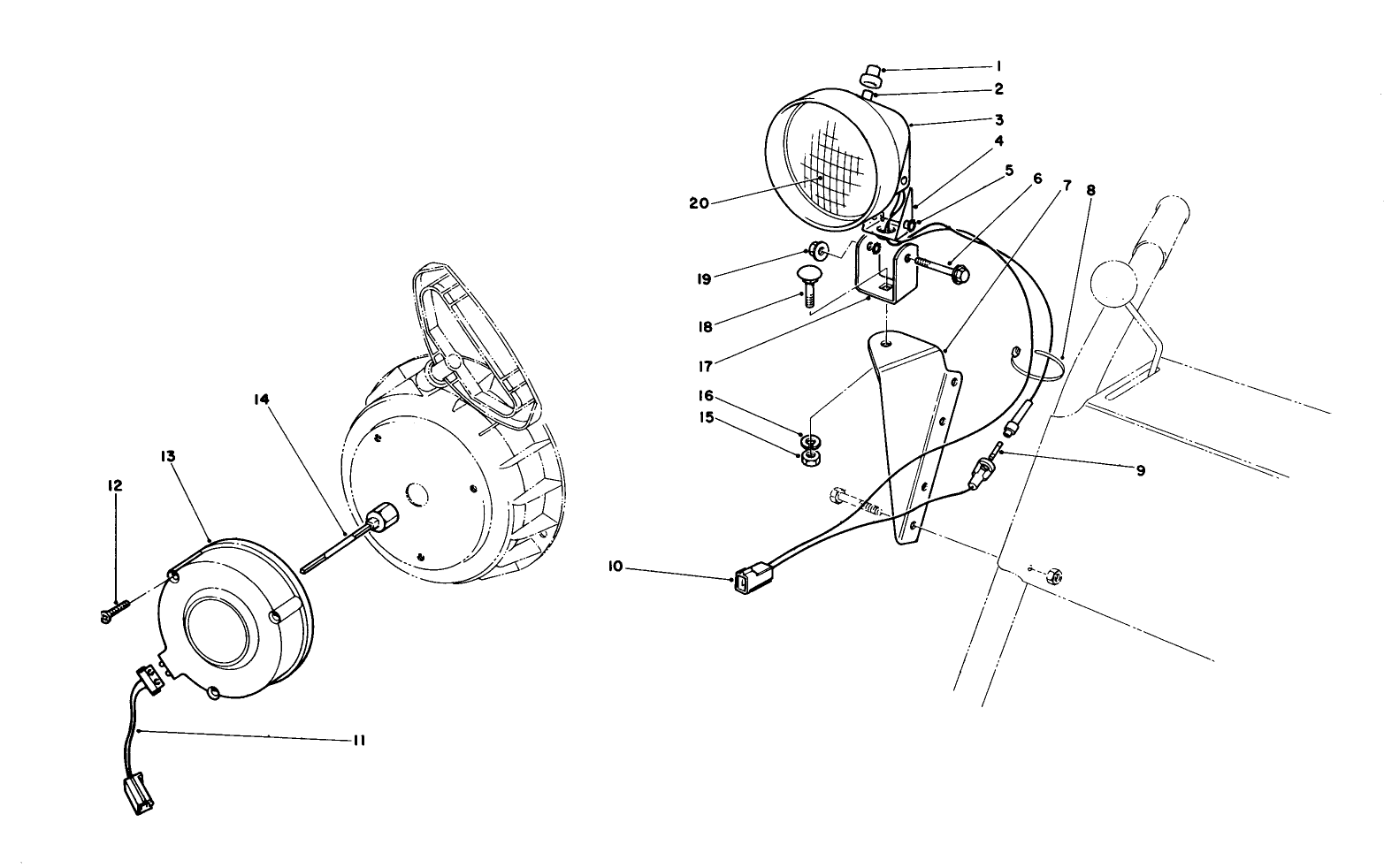 Light Kit No. 54-9821 (optional)