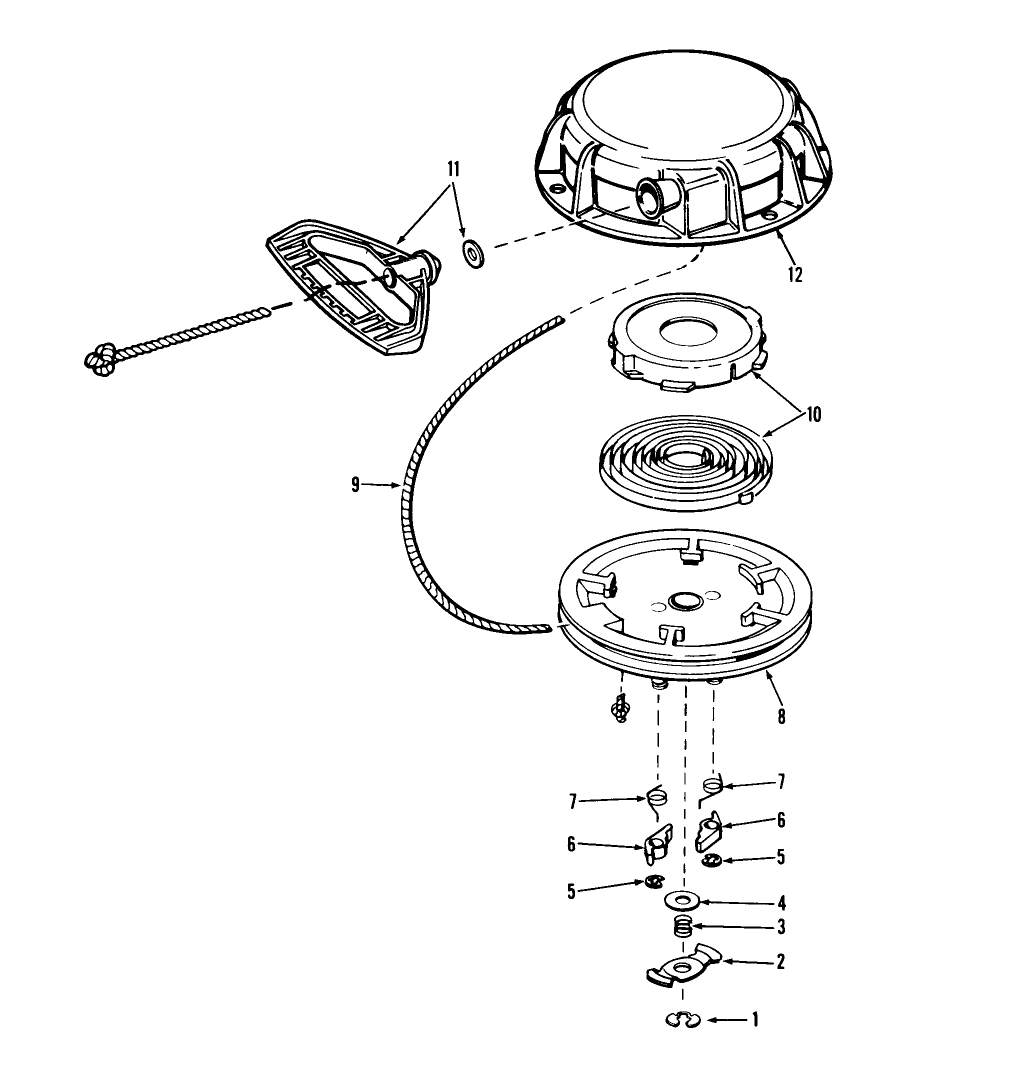 Rewind Starter No. 590606