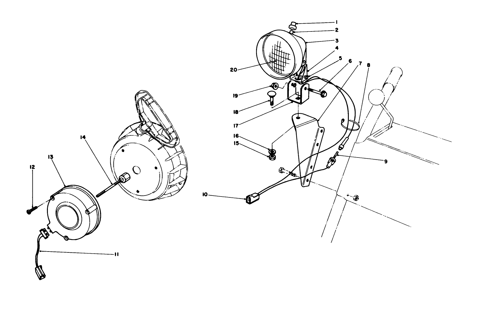 Light Kit No. 54-9821 (optional)