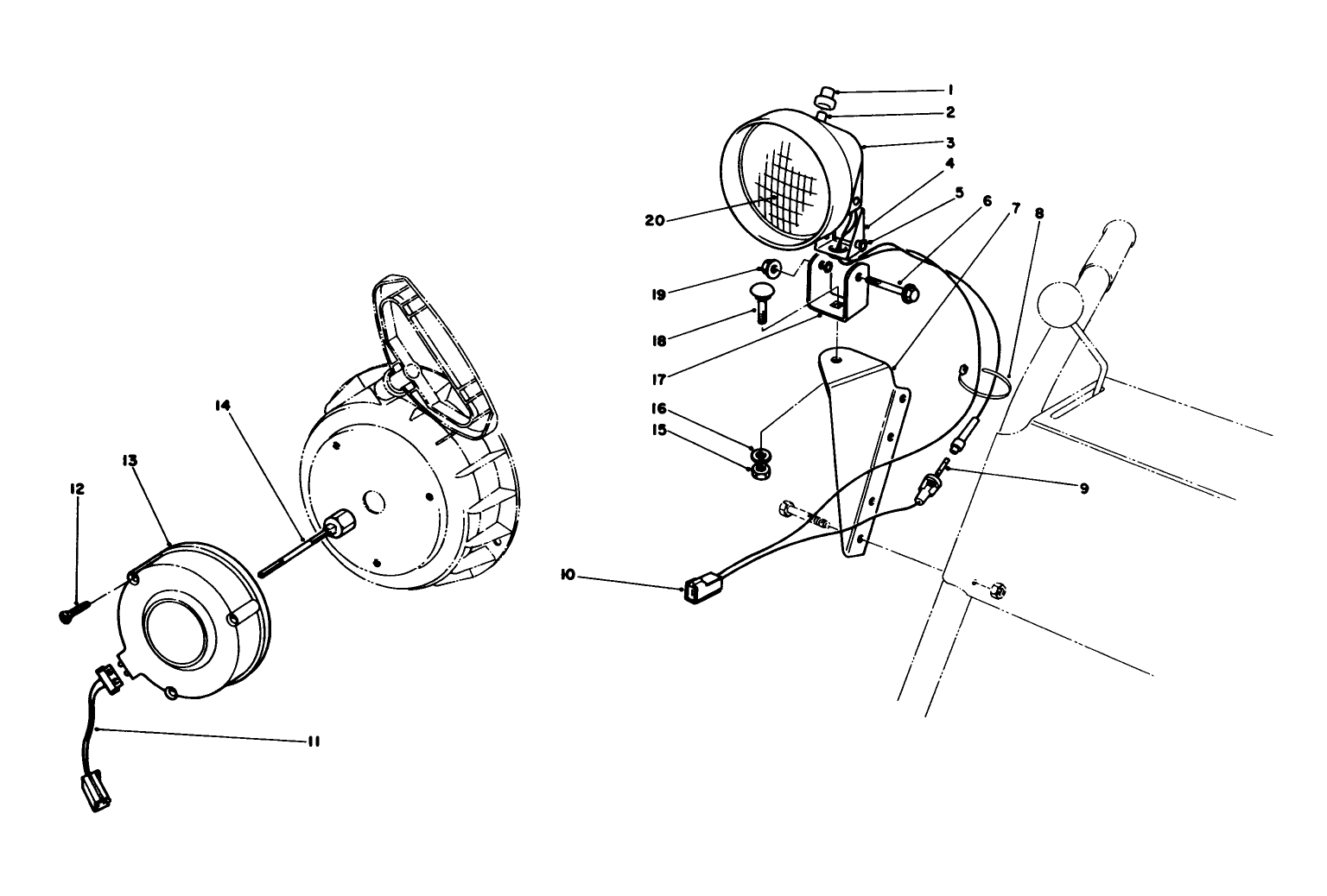Light Kit No. 54-9821 (optional)