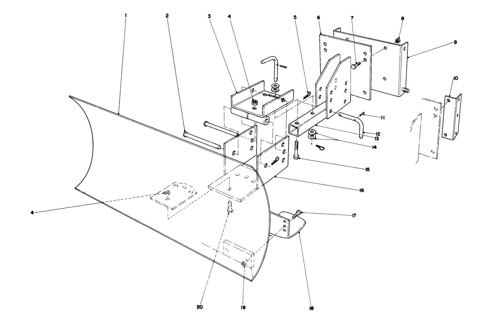 Grader Blade Assembly Model No. 59099 (optional)