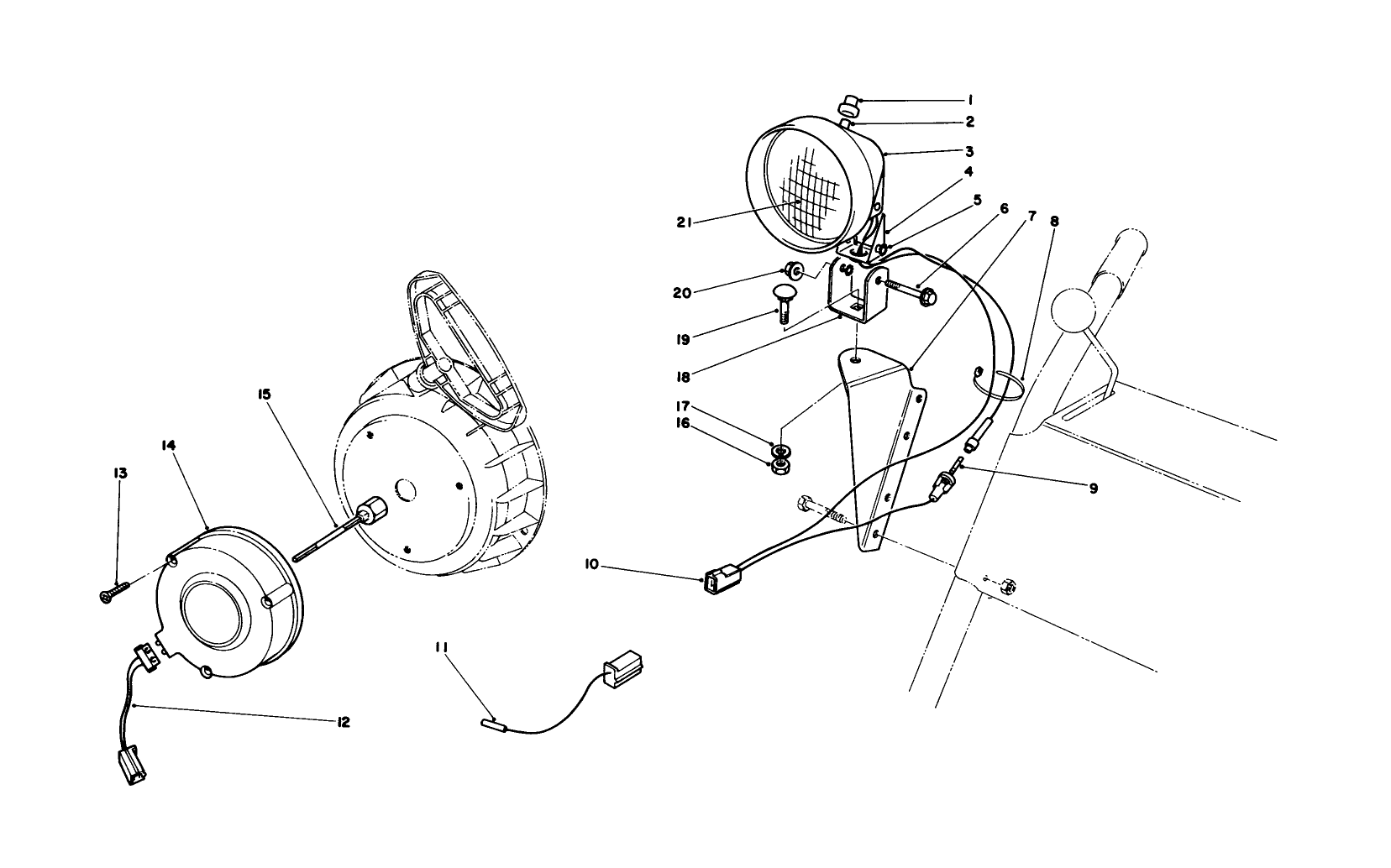 Light Kit No. 54-9820 (optional)