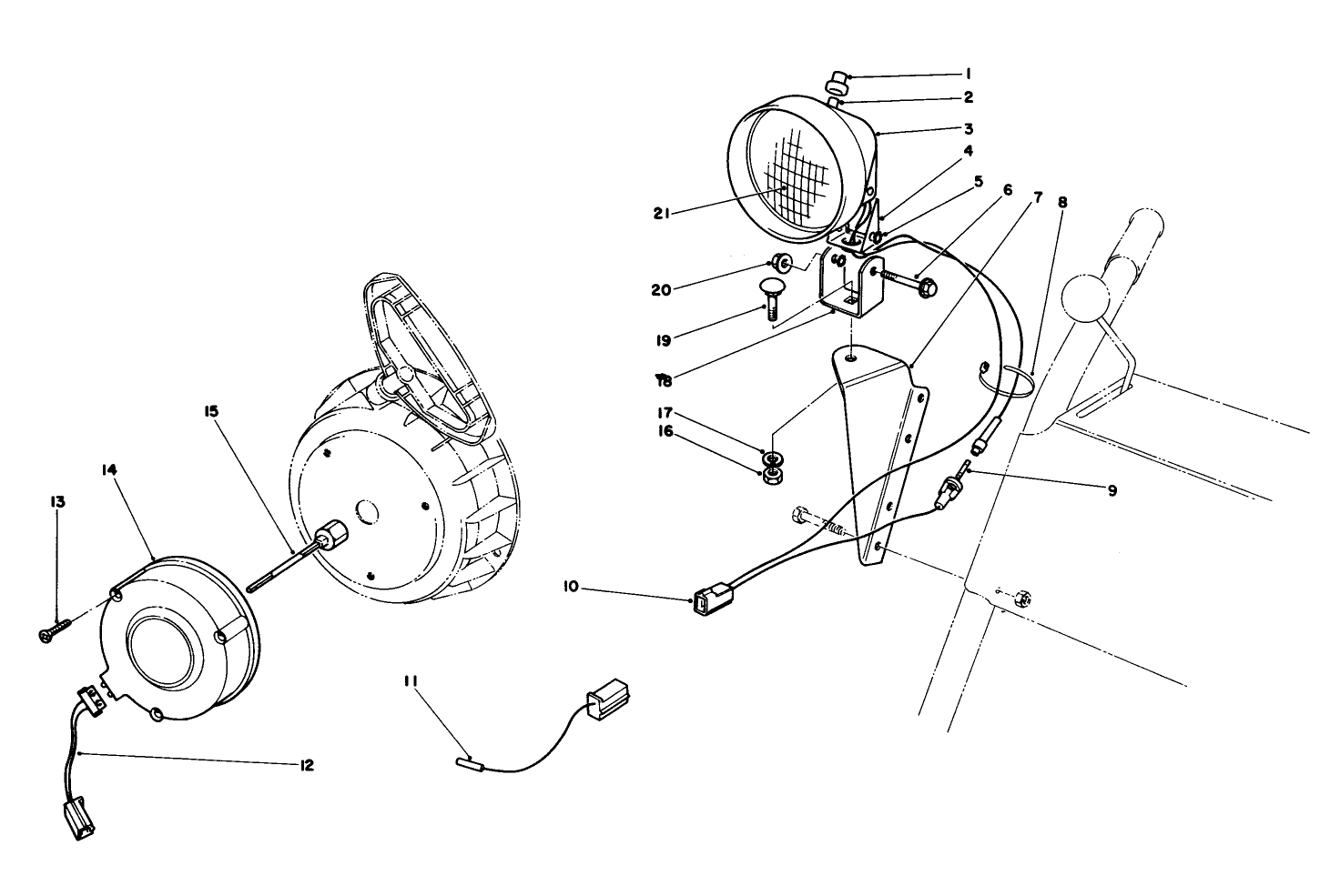 Light Kit No. 54-9820 (optional)