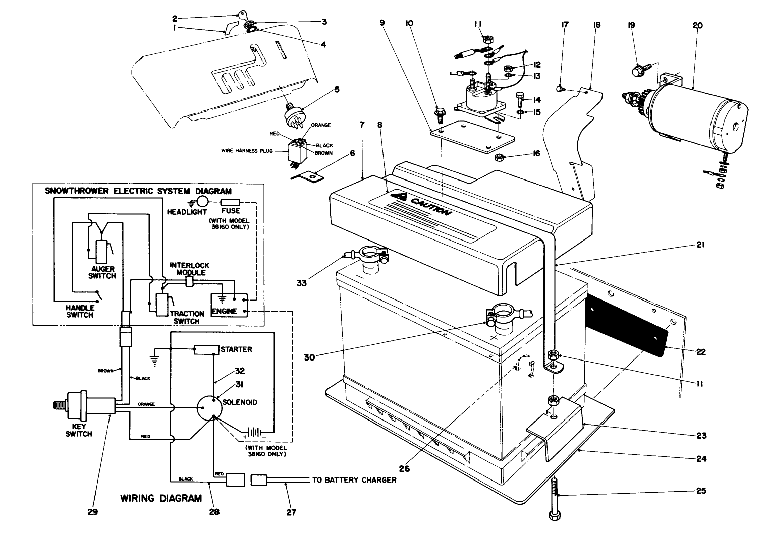 12 Volt Starting Motor Kit 42-3370 (optional)