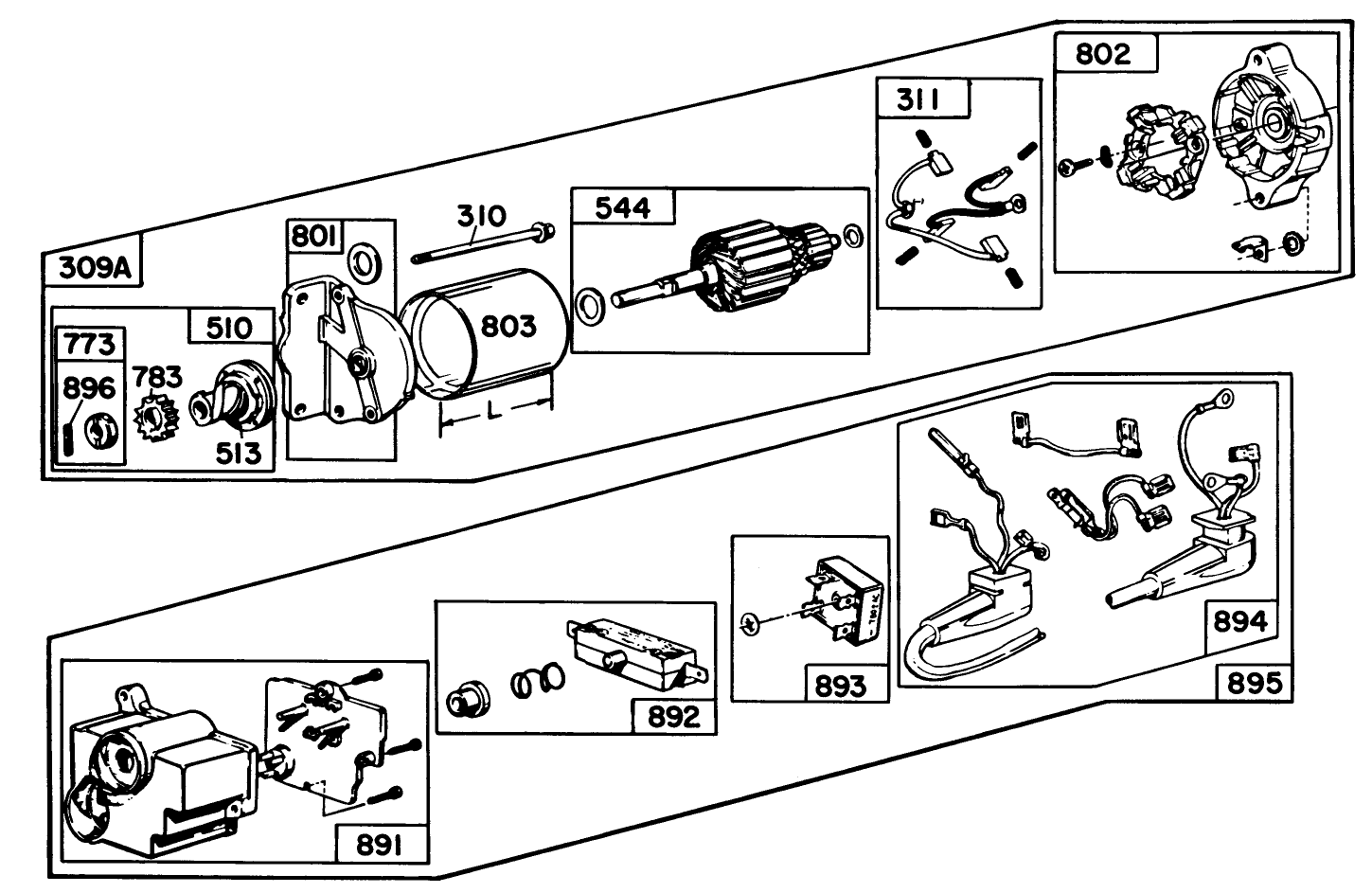 Starter Motor Kit Model No. 37-4630 (optional)