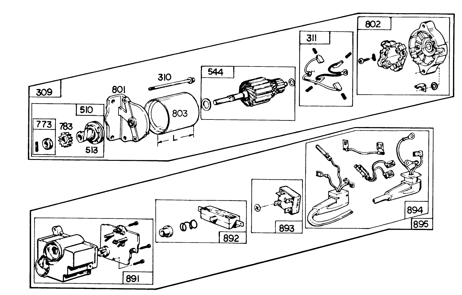 Starter Motor Kit Model No. 37-4630 (optional)