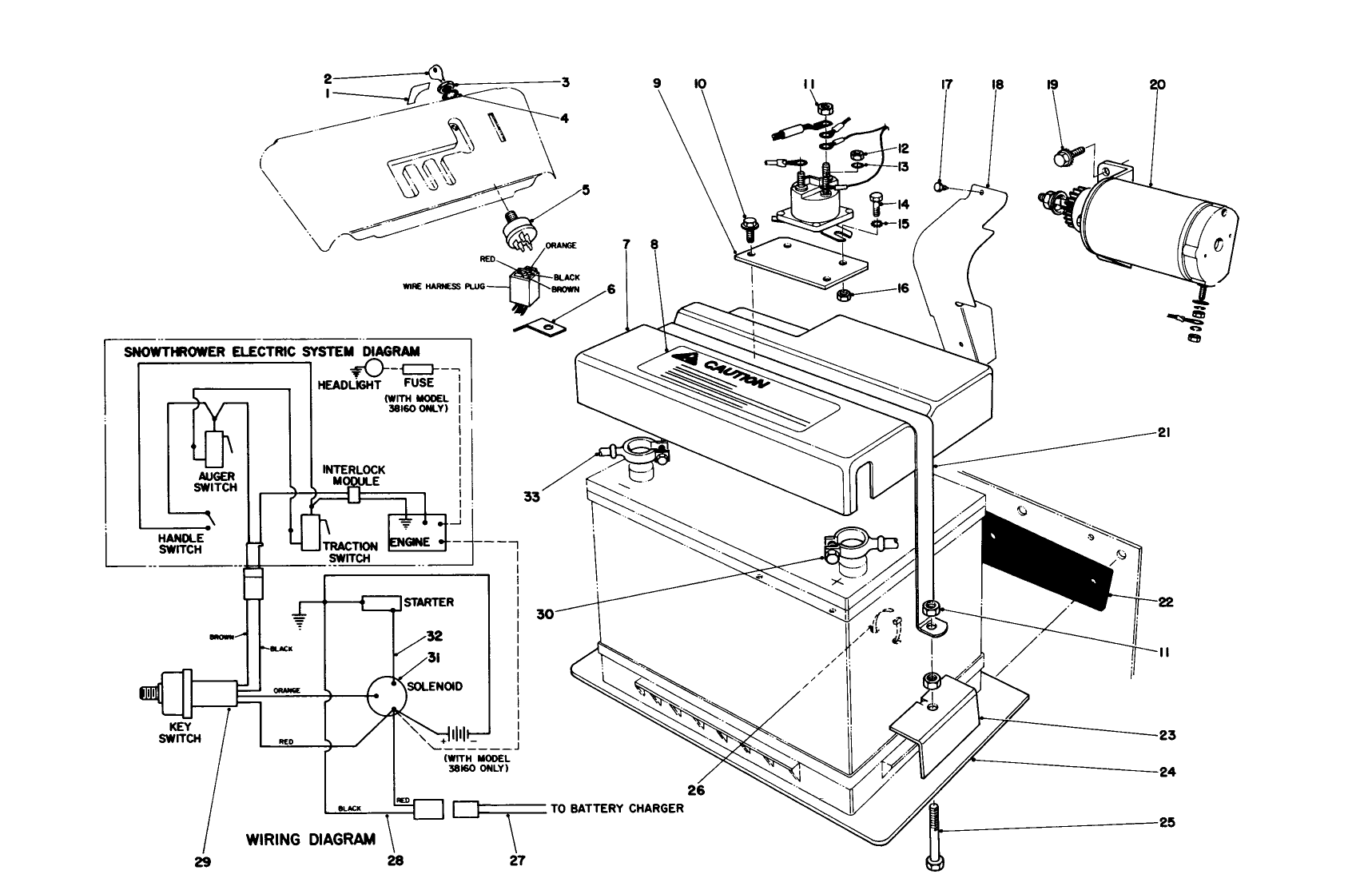 12 Volt Starting Motor Kit 42-3370 (optional)