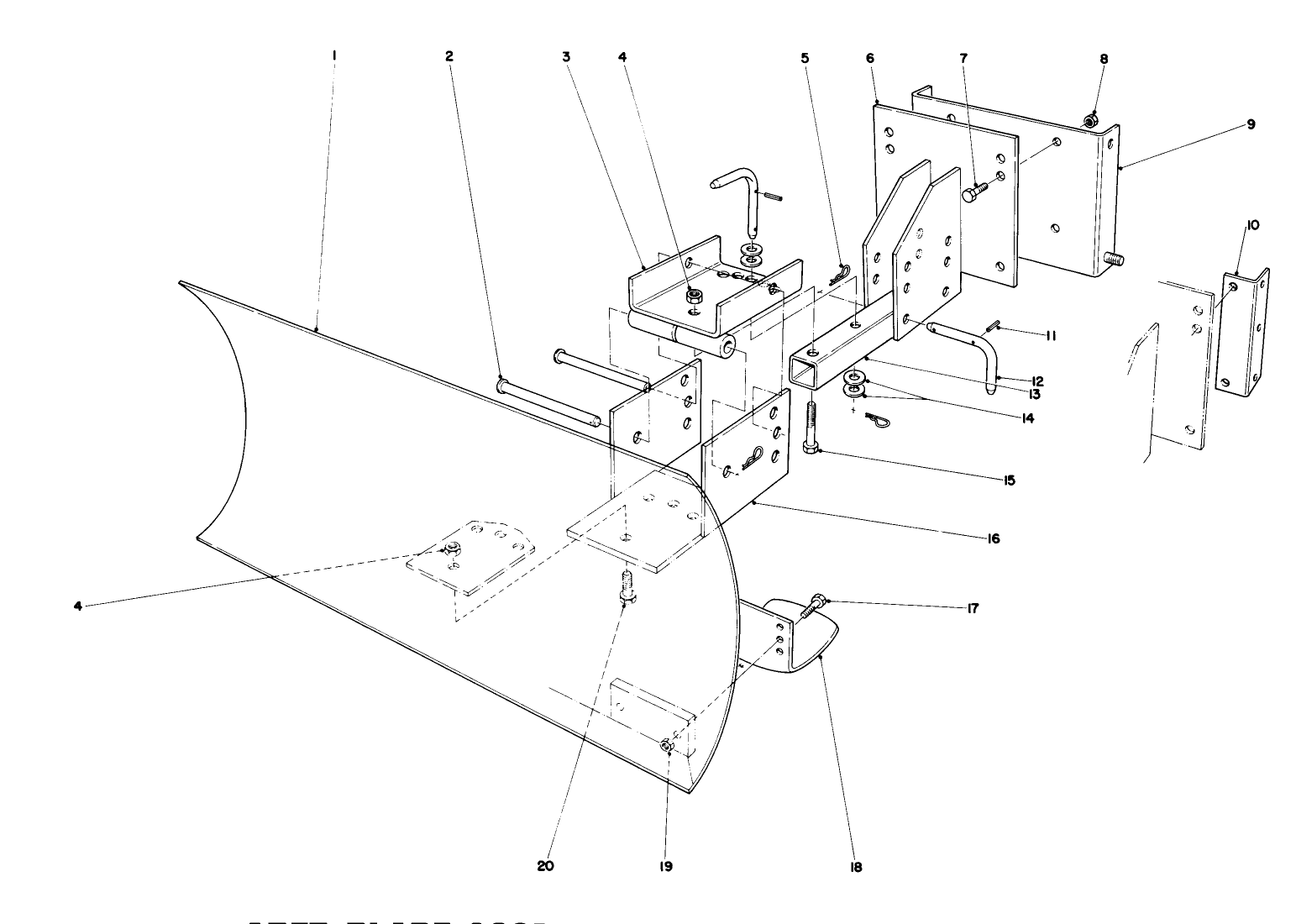 Grader Blade Assembly (model No. 59099) (optional)