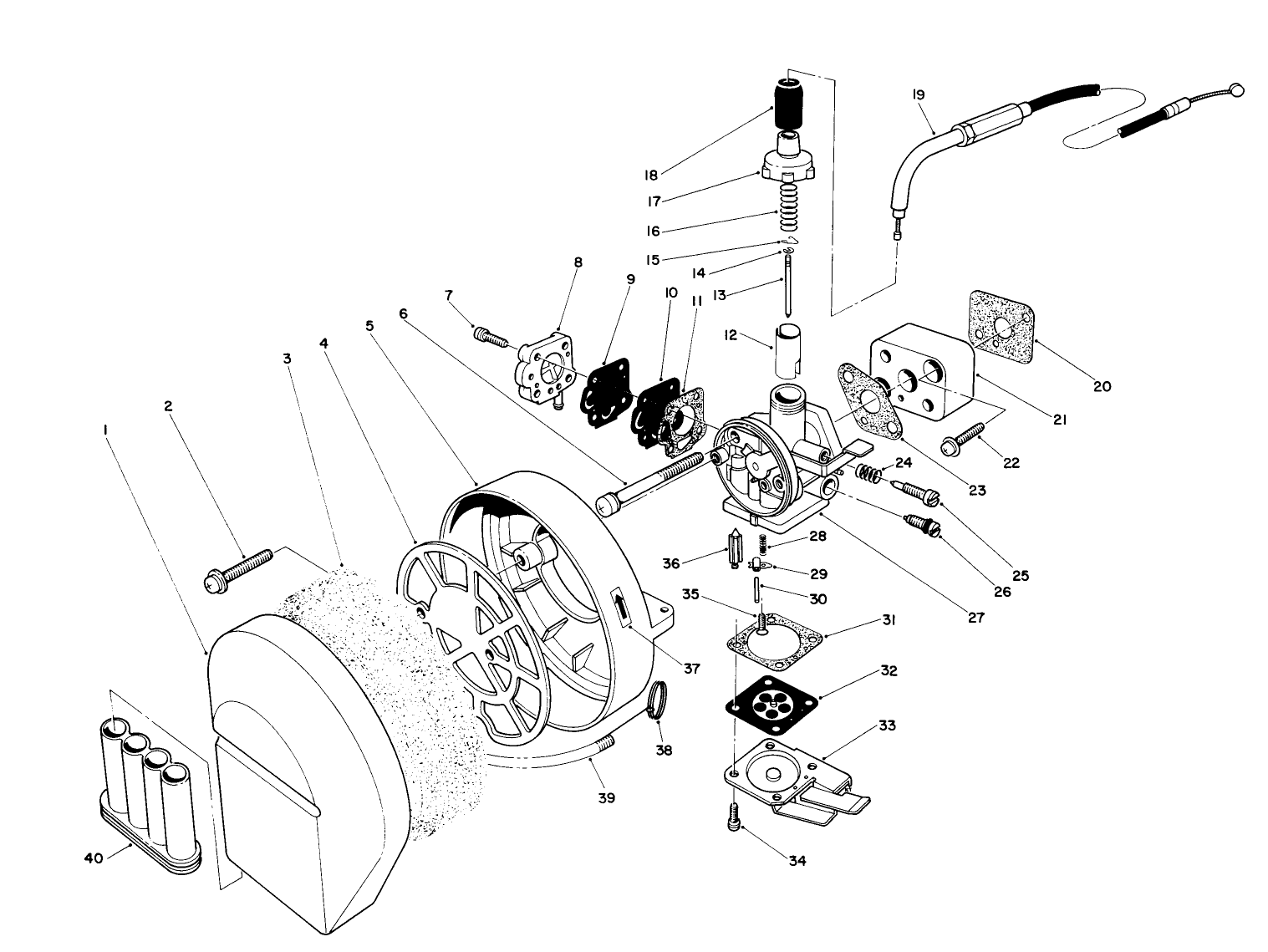 Carburetor & Air Cleaner Assembly