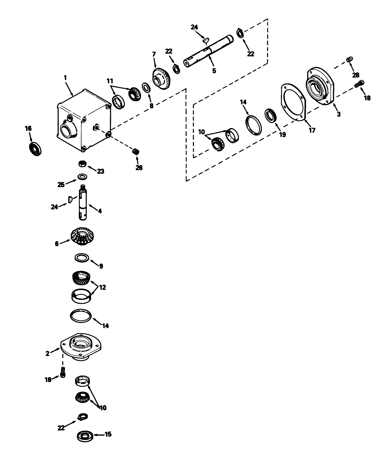 Cutting Unit Model No. 30753 (continued) Gear Box Assembly Model No. 1100-010