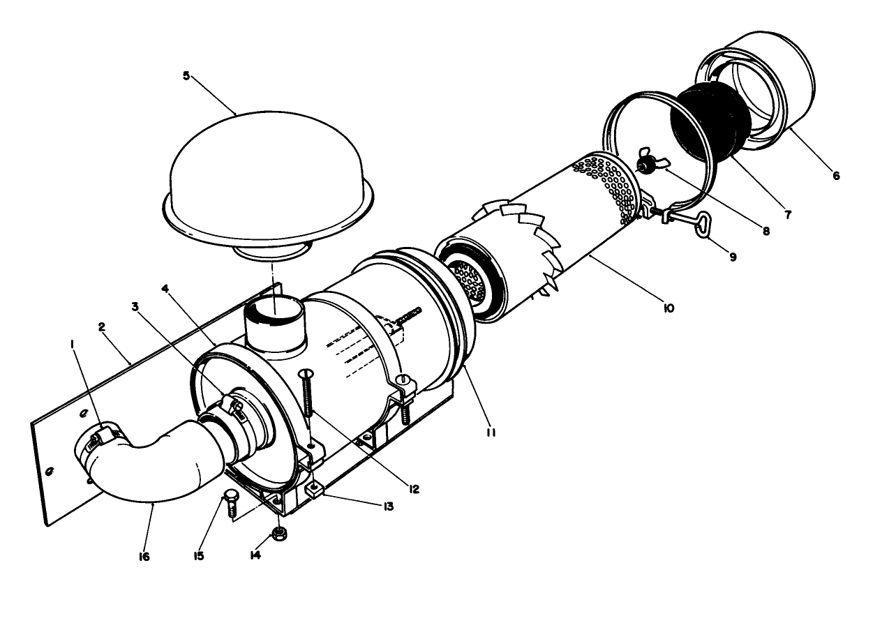 Remote Air Cleaner Kit No. 55-8460 (optional)