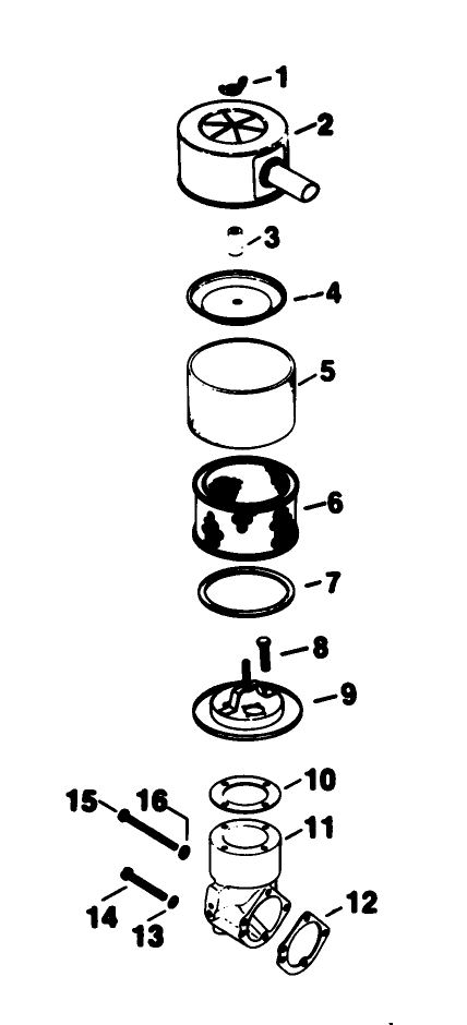 Air Intake-Engine Kohler Model No. Kt17qs Type No. 24324