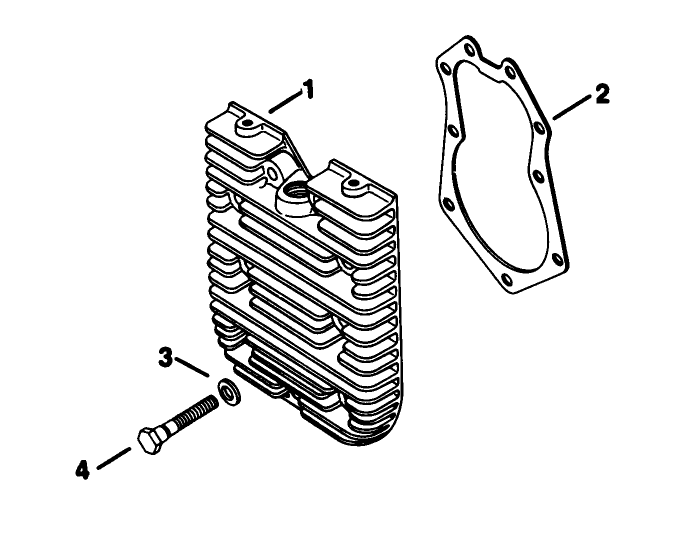 Cylinder Head-Engine Kohler Model No. Kt17qs Type No. 24324 (continued)