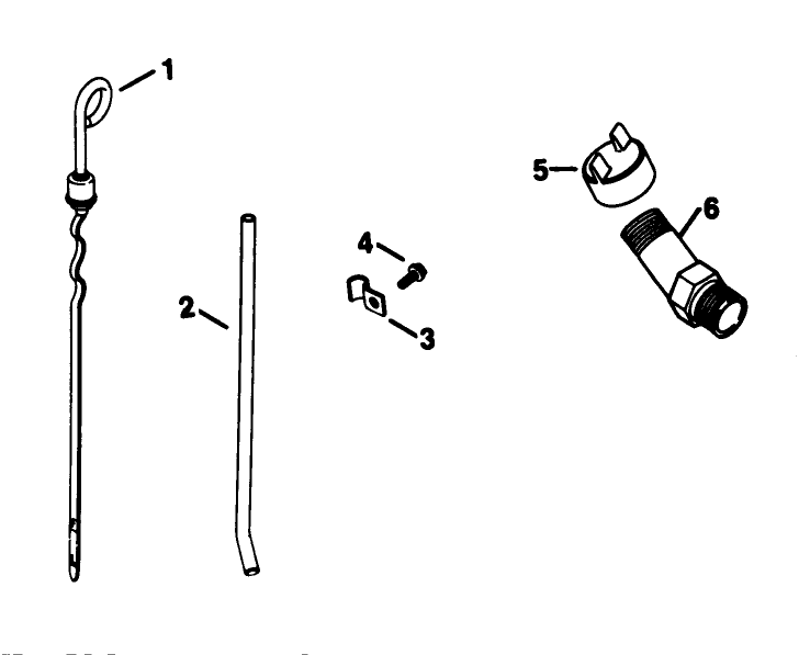 Dipstick-Engine Kohler Model No. Kt17qs Type No. 24324 (continued)