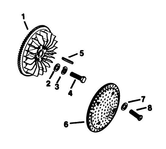 Flywheel-Engine Kohler Model No. Kt17qs Type No. 24324 (continued)