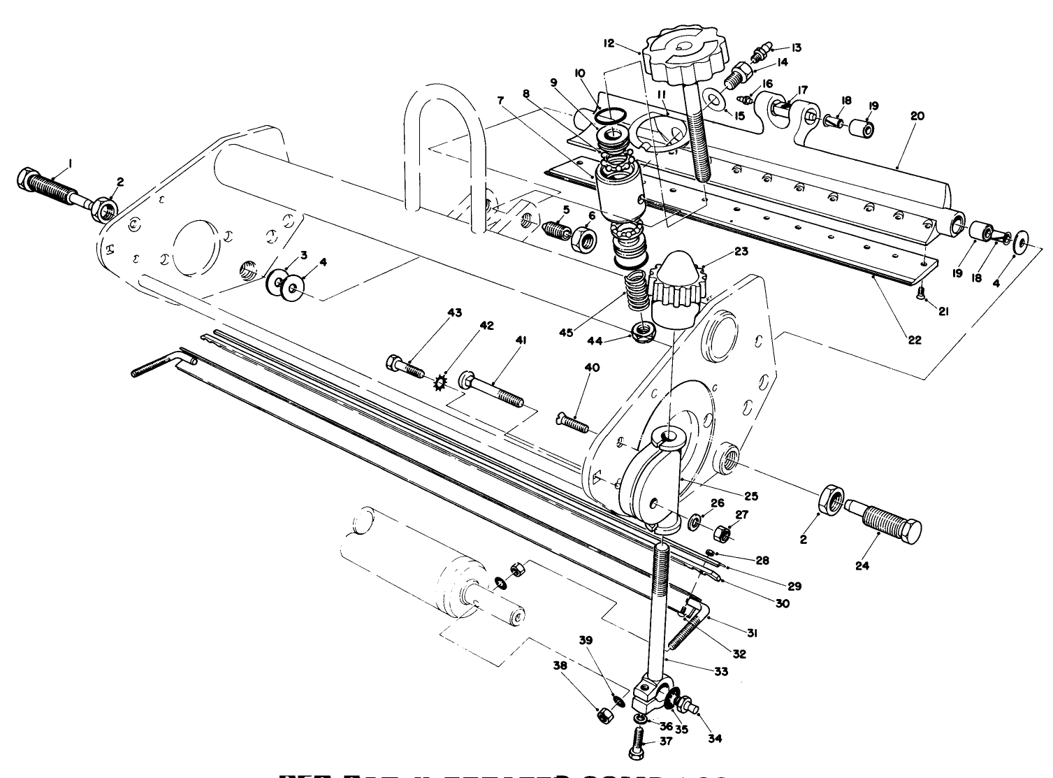 Bed Bar & Scraper Comb Assembly