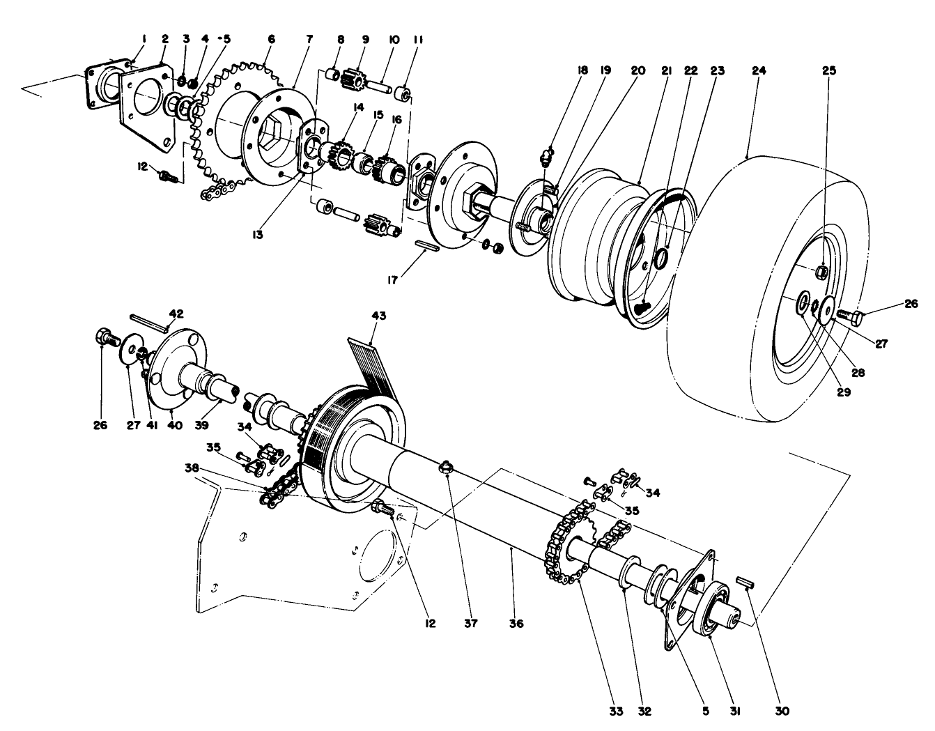 Axle & Drive Shaft Assembly