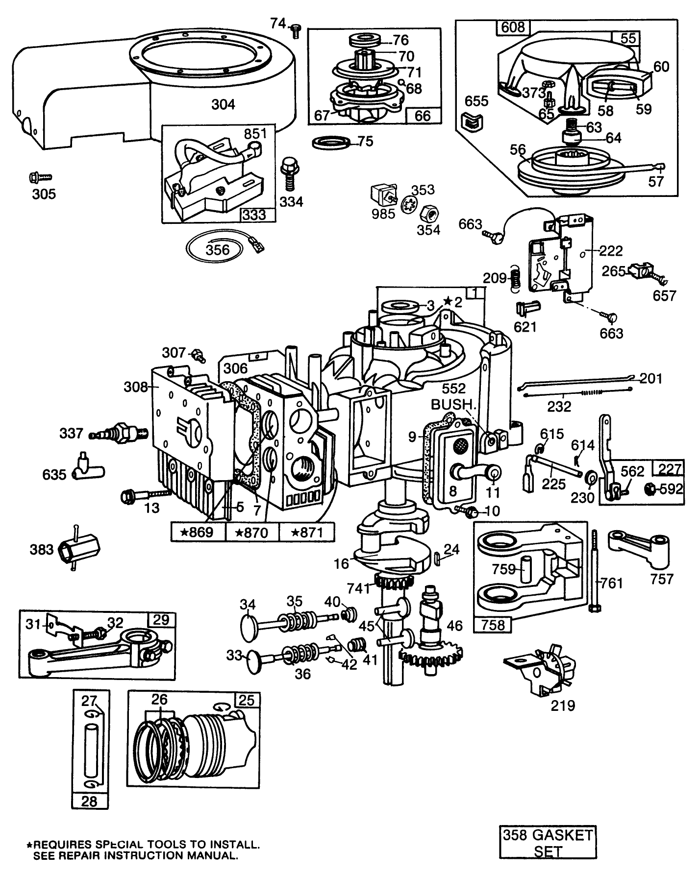 Briggs & Stratton Model No. 253706-0180-01 (continued)
