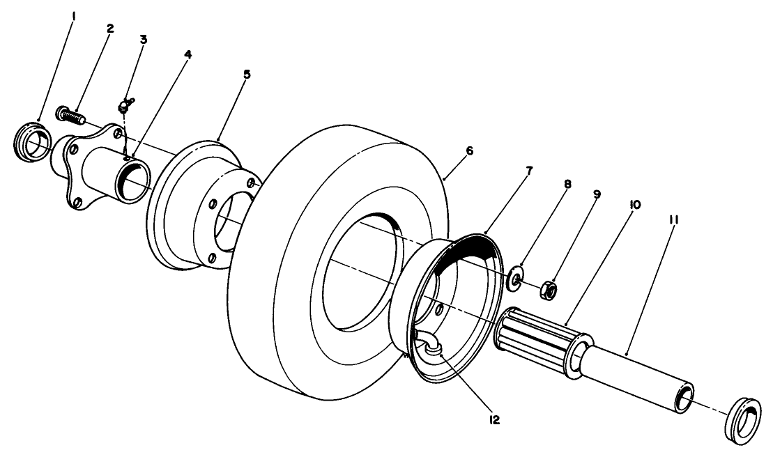 Pneumatic Caster Wheel Assembly (optional)