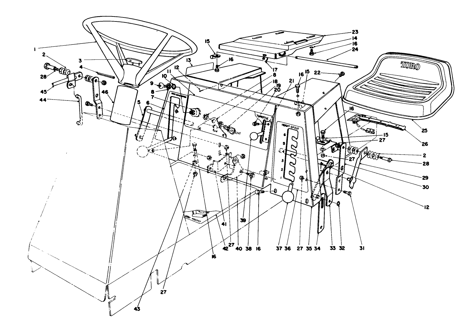 Seat & Steering Wheel Assembly