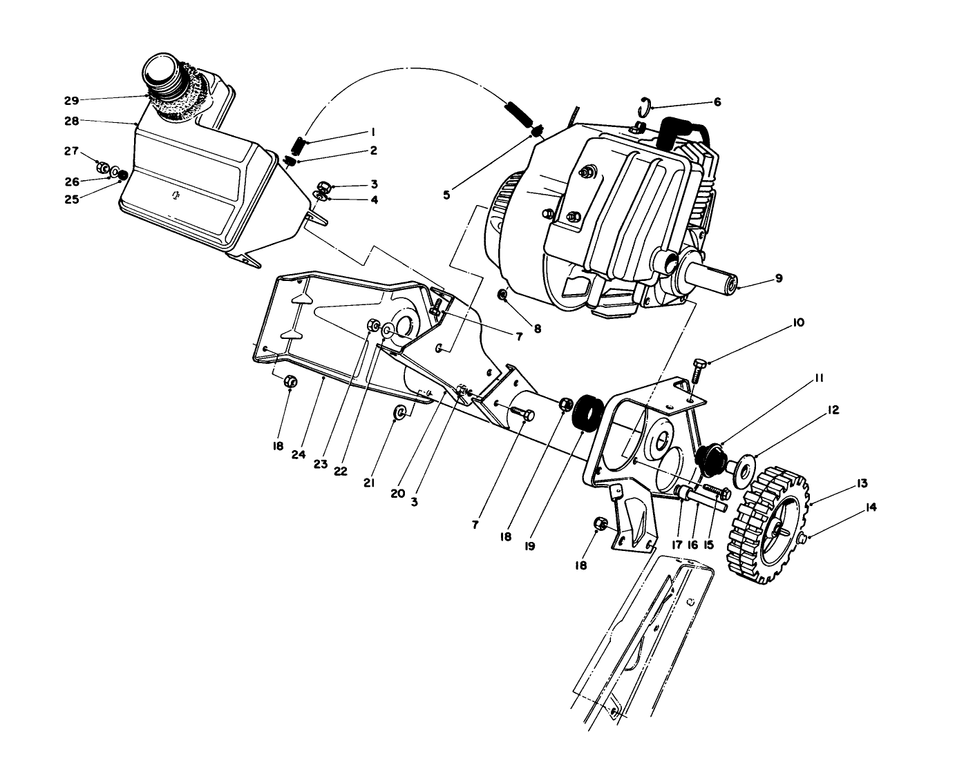 Engine & Main Frame Assembly