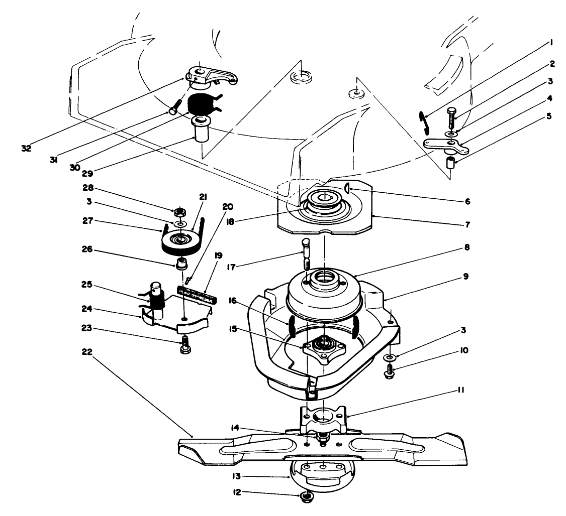 Blade Brake Clutch Assembly