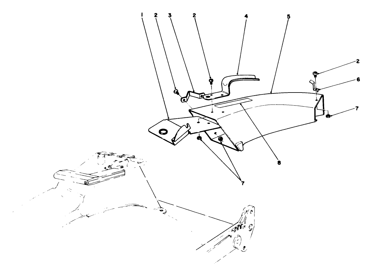 Side Discharge Chute Model No. 59108 (optional)