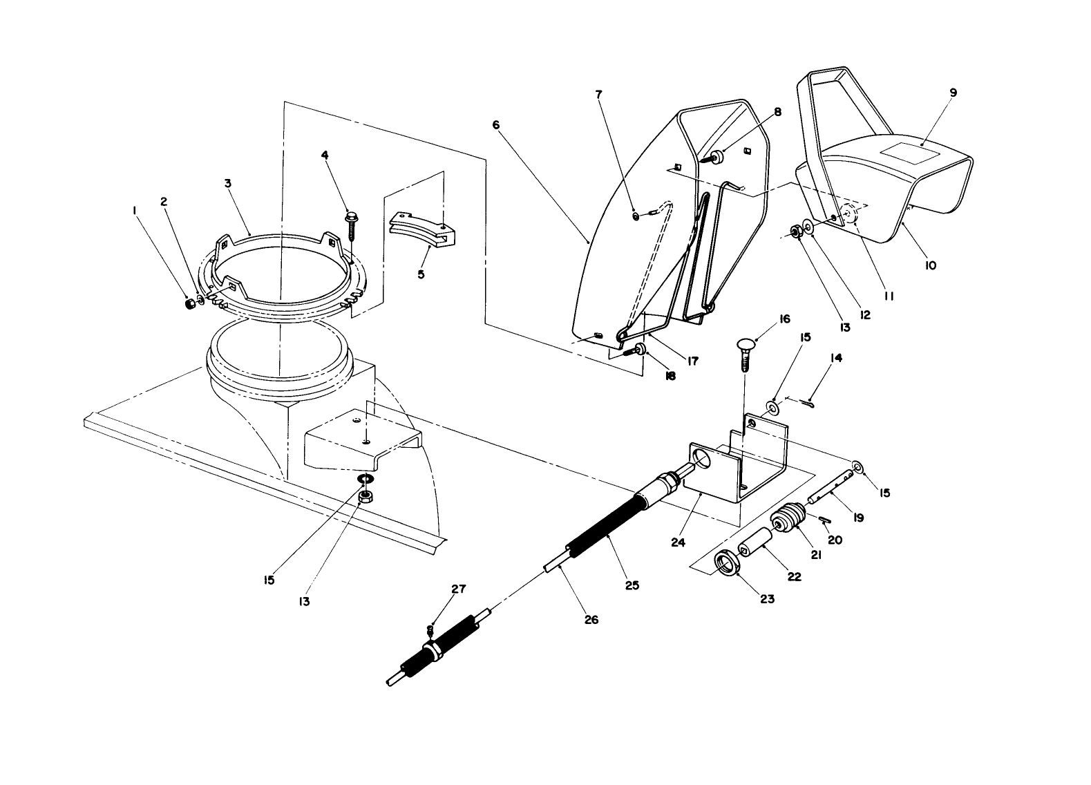 Chute Ring & Deflector Assembly