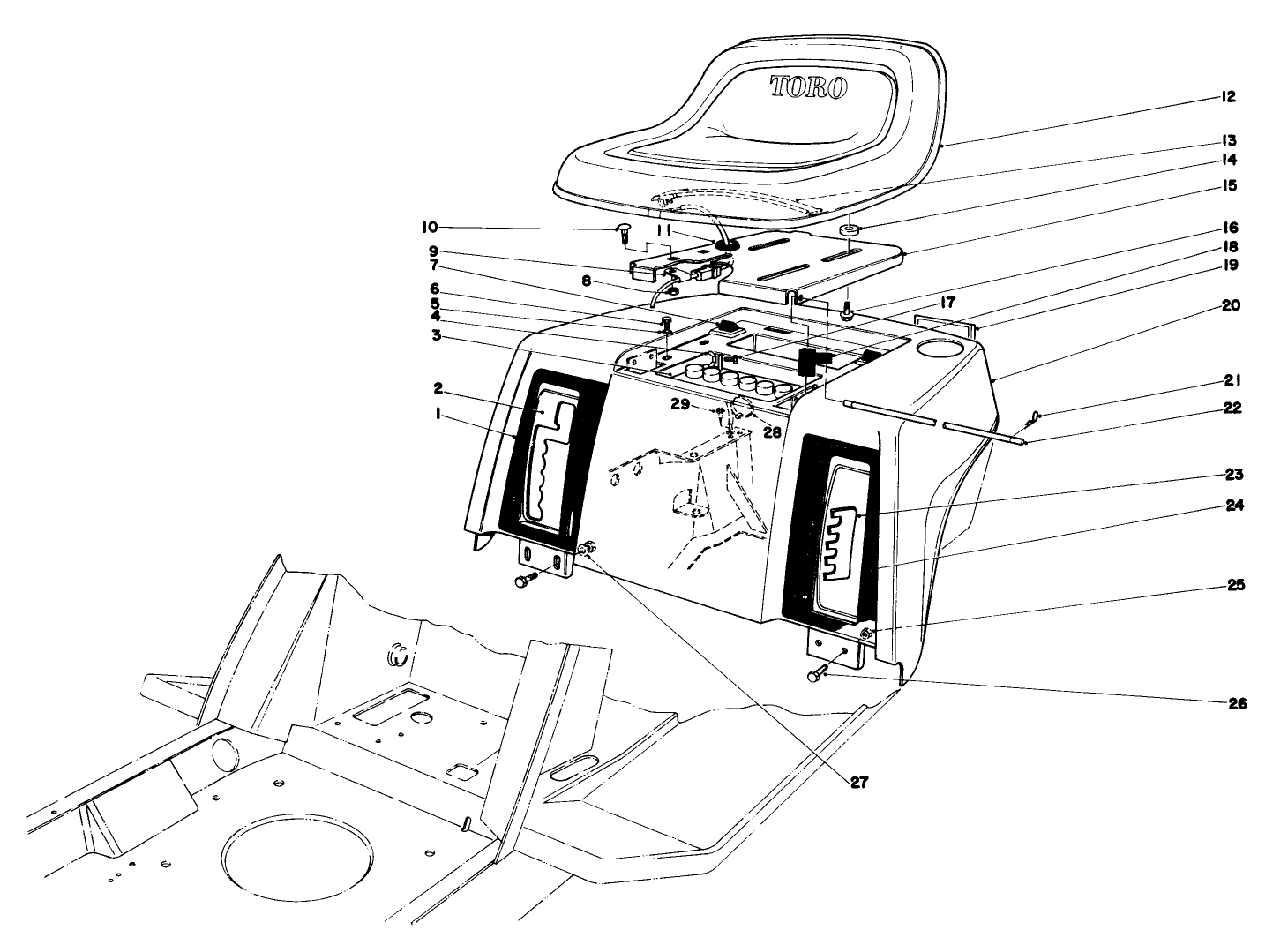 Rear Body & Seat Assembly