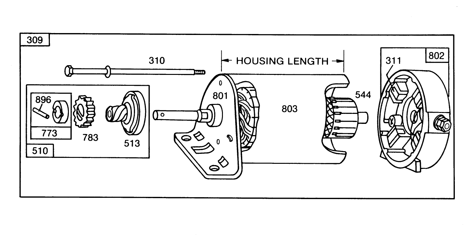 Engine Briggs & Stratton Model 253707-0157-01