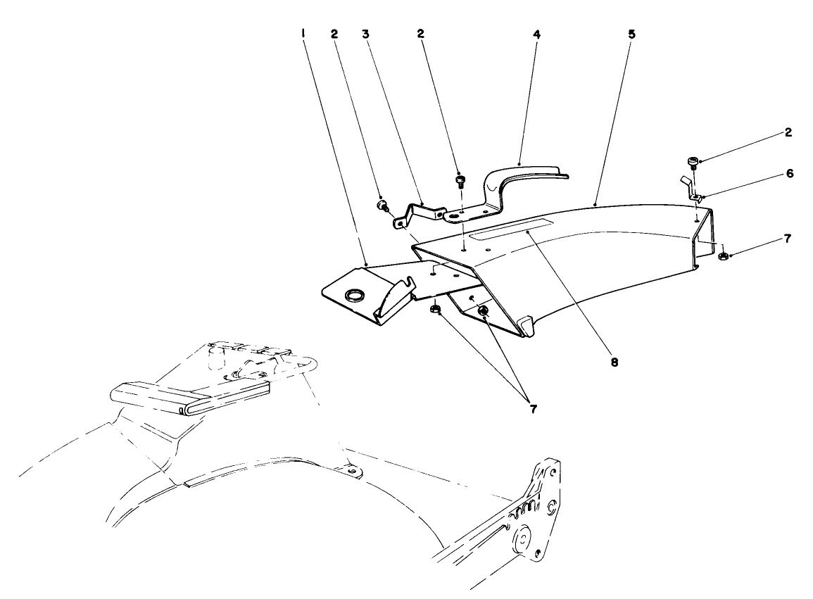 Side Discharge Chute Model No. 59108 (optional)