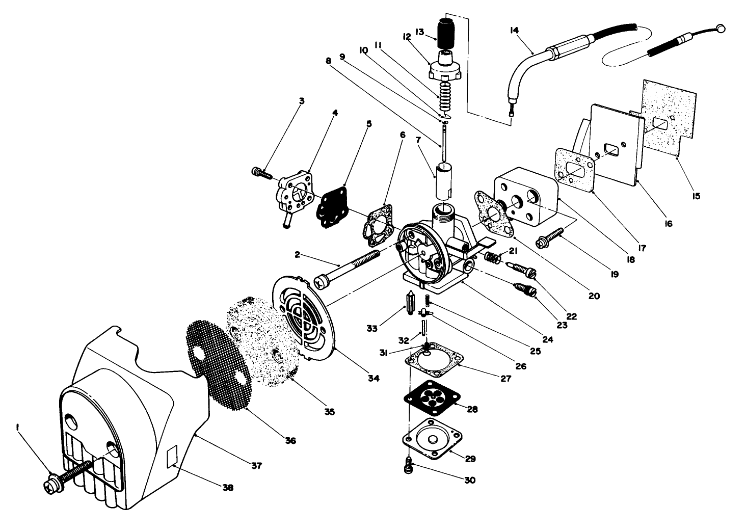 Air Cleaner & Carburetor Assembly