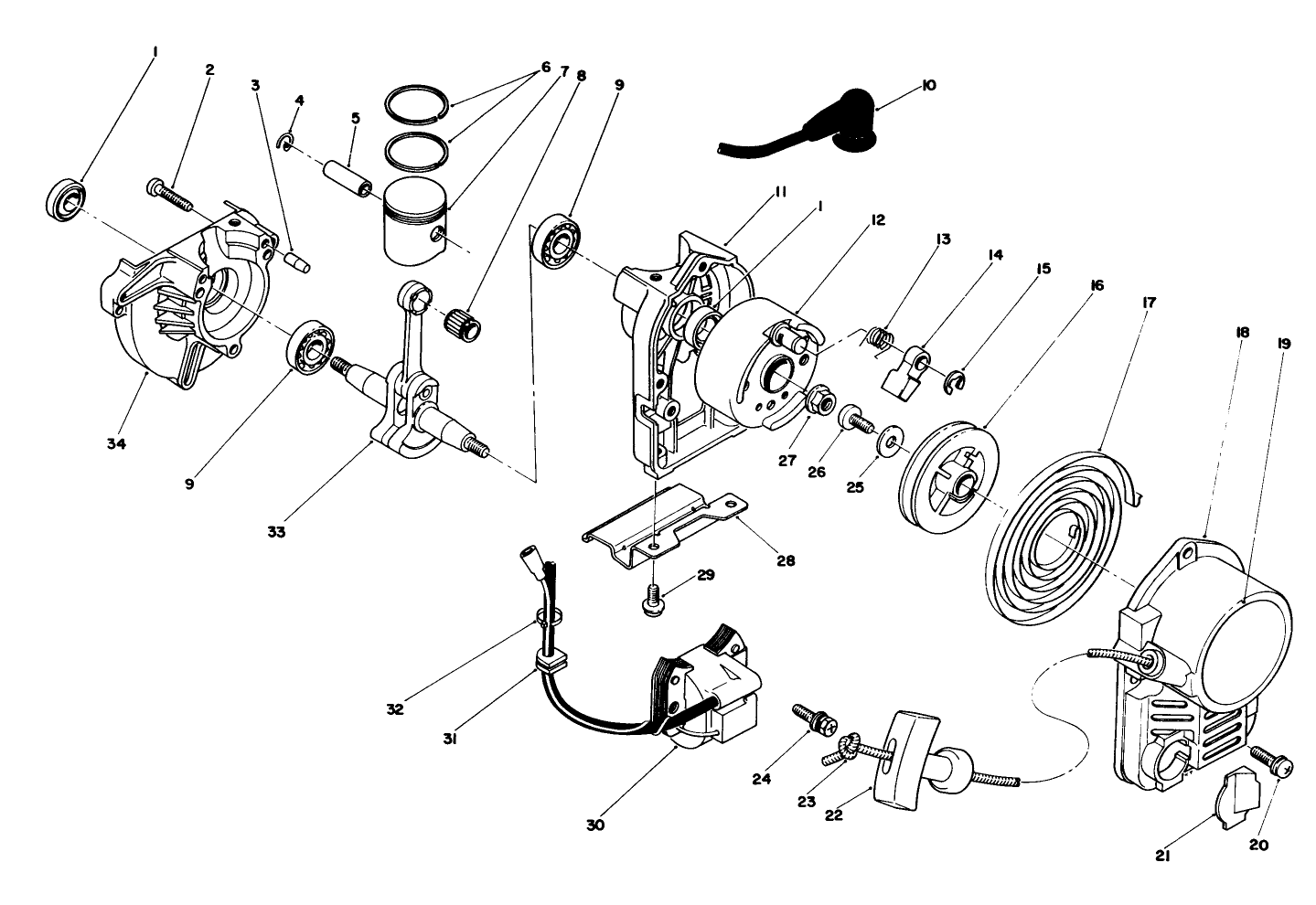Recoil & Crankcase Assembly