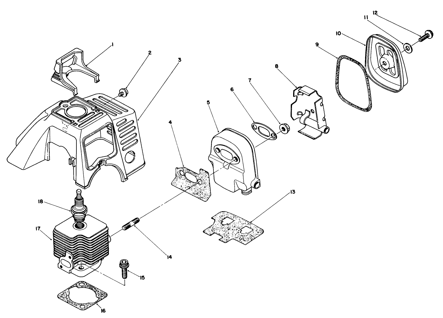Cylinder & Muffler Assembly