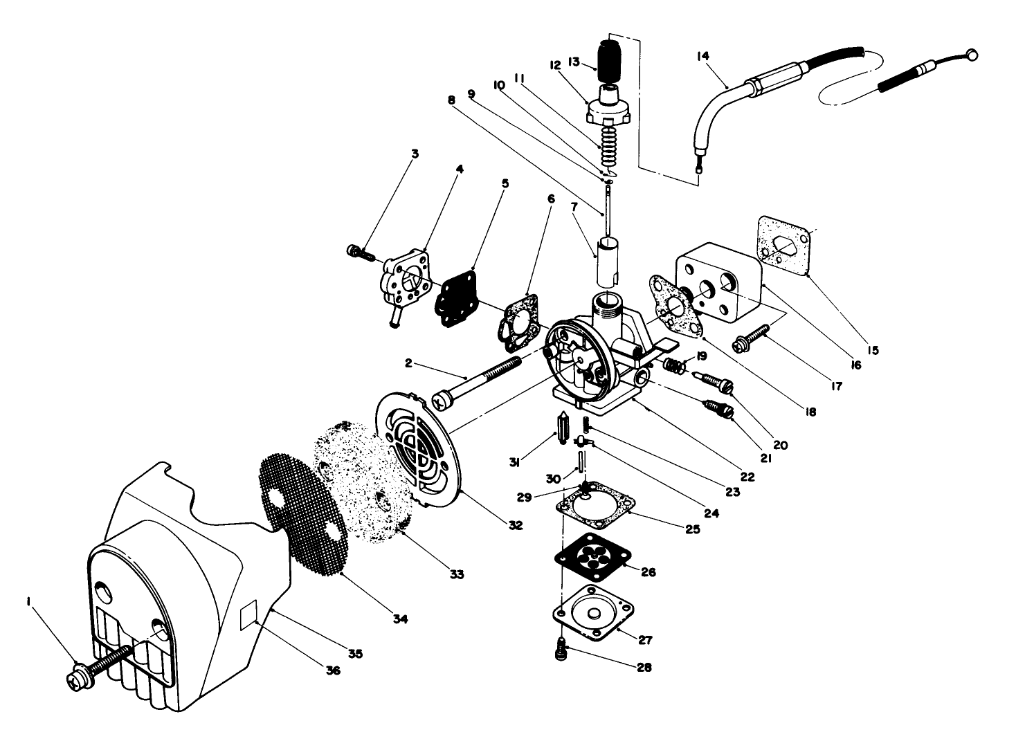 Carburetor & Air Cleaner Assembly