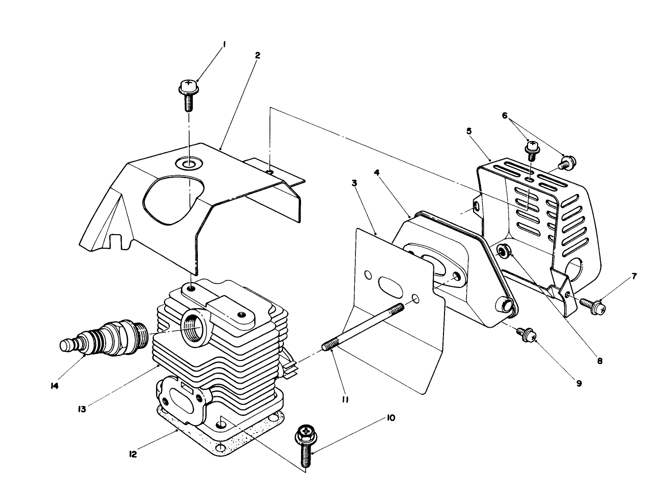 Cylinder & Muffler Assembly