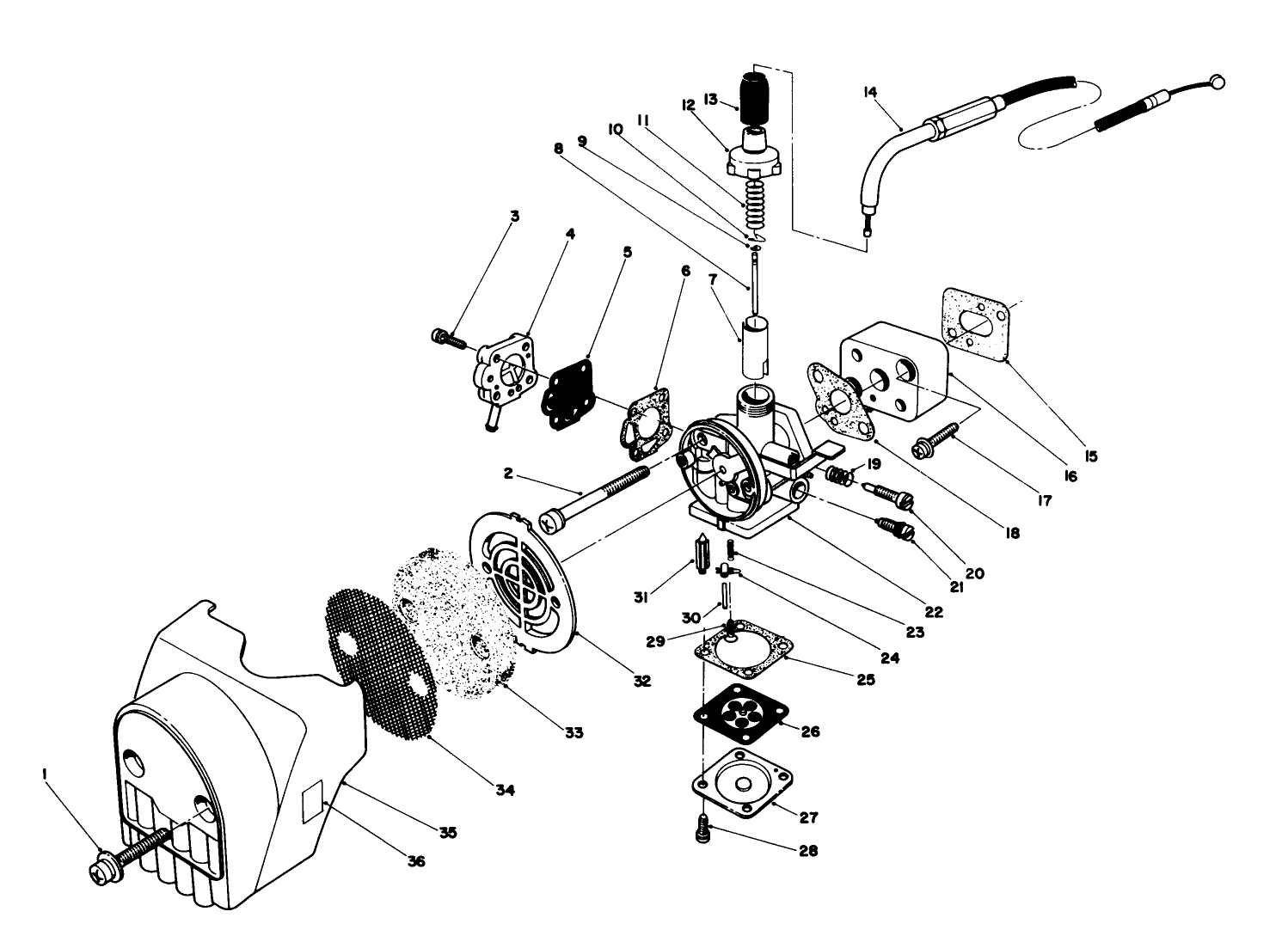 Carburetor & Air Cleaner Assembly