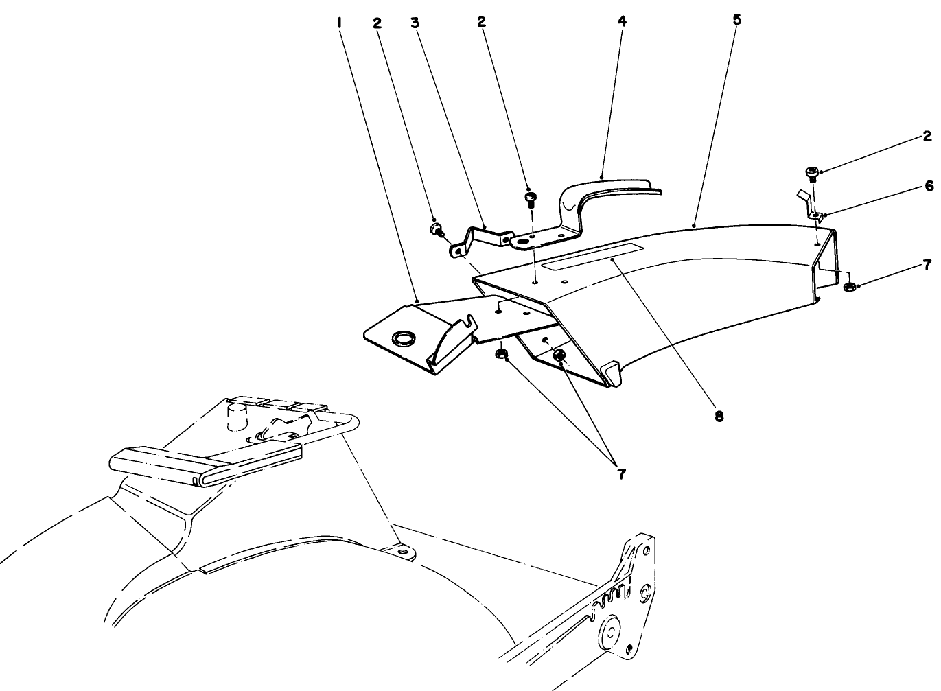 Side Discharge Chute Model No. 59108 (optional)