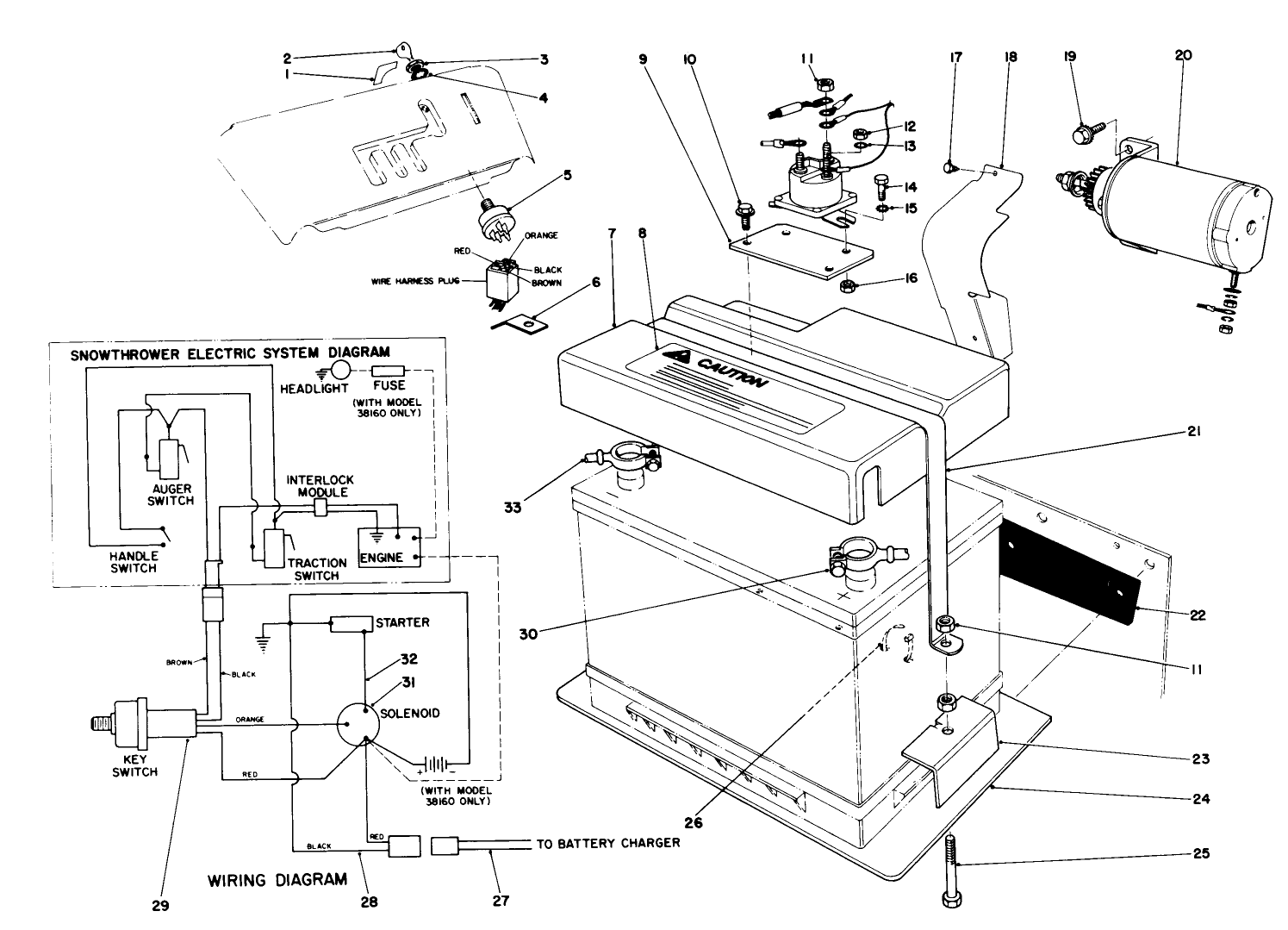 12 Volt Starting Motor Kit 42-3370 (optional)