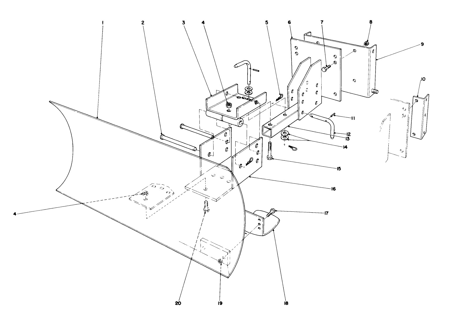 Grader Blade Assembly Model No. 59099 (optional)