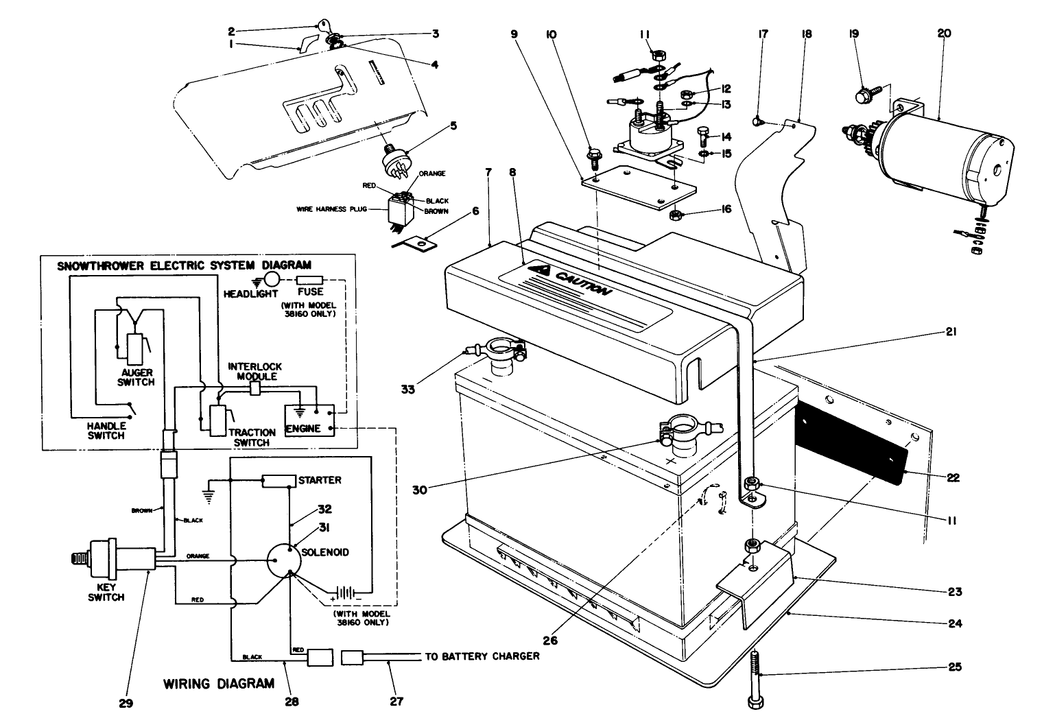 12 Volt Starting Motor Kit 42-3370 (optional)