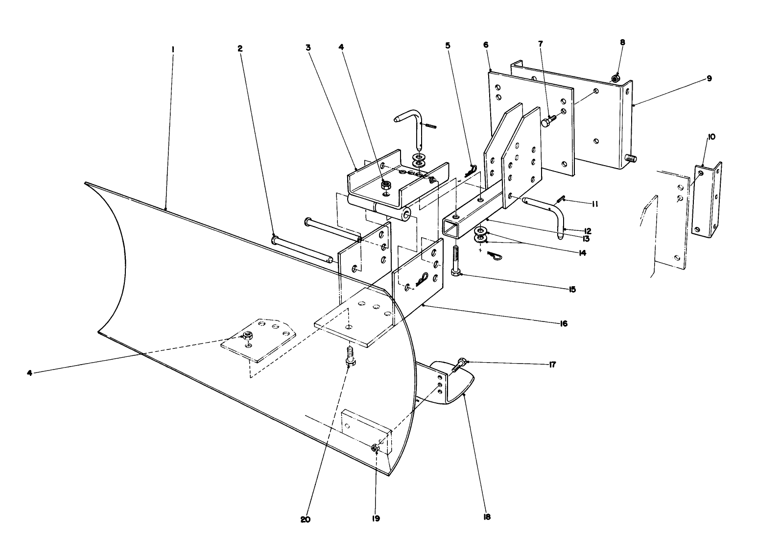 Grader Blade Assembly Model No. 59099 (optional)